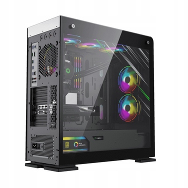 Ігровий корпус для ПК Tower ATX Midi White Coil, загартоване скло, USB