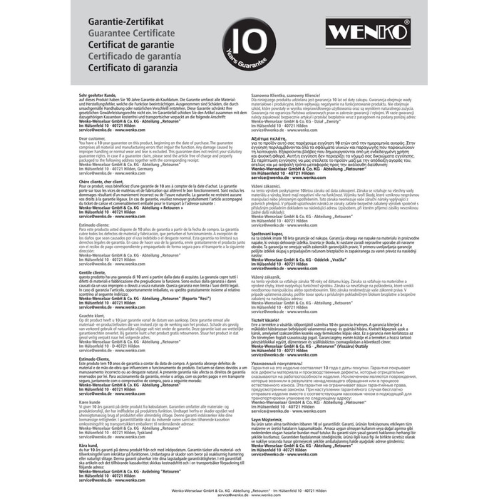 WENKO Thermostat-Dusch-Caddy Milo, Shower Caddy for Hanging on the Faucet, Shelf Made of Aluminum (Rust-Proof), 25 x 36 x 14 cm