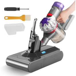 Акумулятор для пилососа Dyson V8, 7200mAh, замінний акумулятор сумісний з Dyson V8 Absolute, Animal, Fluffy, Motorhead, V8 Absolute Pro, SV10