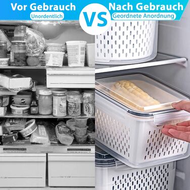 50 великих контейнерів для зберігання їжі з кришкою, герметичні | Без BPA | Стекніть | Для приготування їжі | Морозильник та мікрохвильова піч | 25 контейнерів + 25 кришок | Безпечні від протікання (24 контейнера для зберігання їжі)