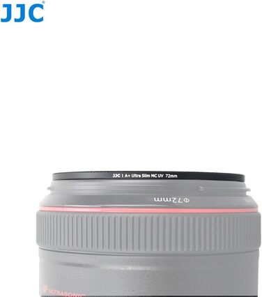 Фільтр JJC UV, 49 мм, ультратонкий, багатошарове покриття, захист від УФ, для об'єктивів Canon Sony DSLR з різьбою 49 мм (сріблястий)