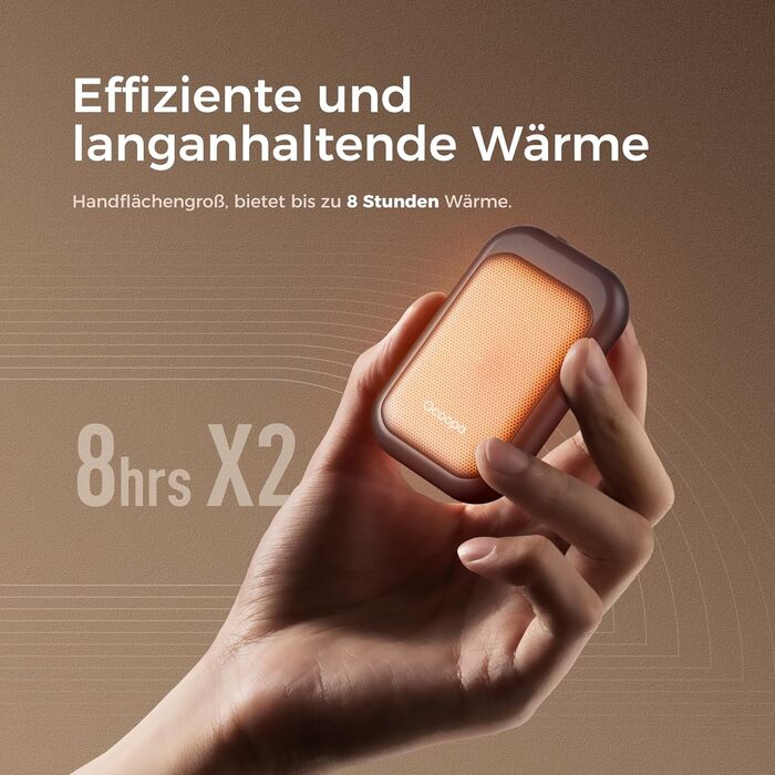 Електричні грілки для рук OCOOPA UT4 Young (рожеві) - 5000mAh, водонепроникні, швидкий нагрів, 2 шт.