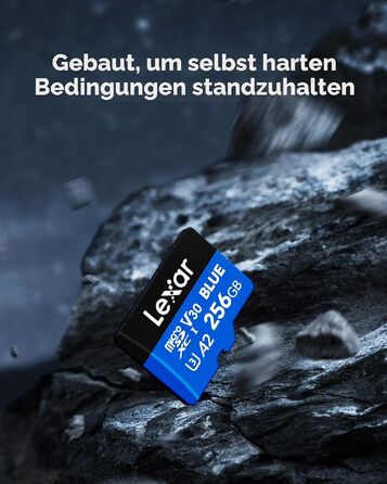 Карта пам'яті MicroSDXC Lexar Blue 256GB, швидкість до 160 МБ/с, UHS-I (набір 2 шт)