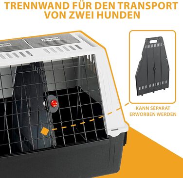 Переноска для собак Ferplast ATLAS CAR SPECIAL MINI з вентиляцією та знімним килимком (82x51x61 см)