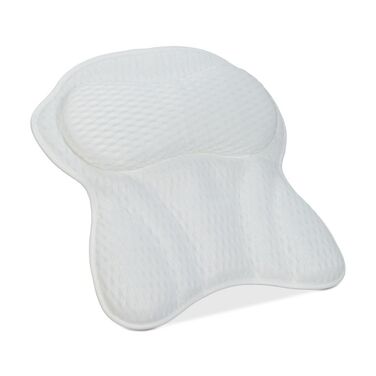 Relaxdays Bathtub Pillow White