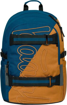 Шкільний рюкзак Baagl для хлопчиків та дівчаток - рюкзак на скейтборді з відділенням для ноутбука та нагрудним ременем (Duo)