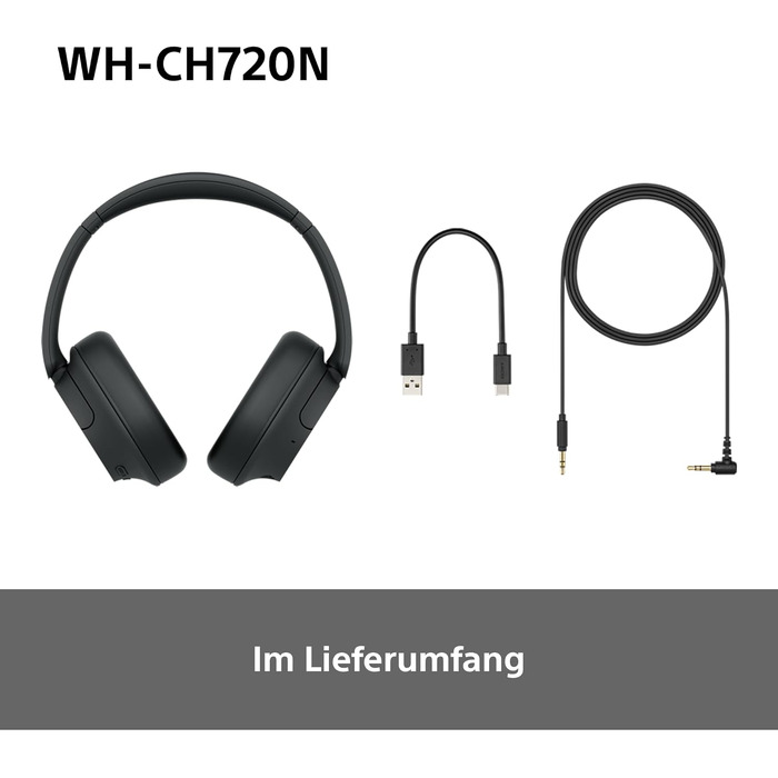 Бездротові Bluetooth-навушники Sony WH-CH720N з активним шумозаглушенням, до 50 годин автономної роботи, легкі, рожеві
