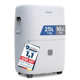 Електричний осушувач повітря Newentor 25L - для підвалу, дому, 215 м³/80 м², з таймером, фільтром, 10 років гарантії