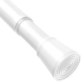 Штанга для карнизів без свердління, біла, 71-155 см, Ø 25 мм, телескопічна, для штор, душової завіси та гардеробу