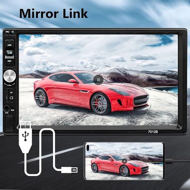 Автомагнітола 2 DIN з Bluetooth, 7