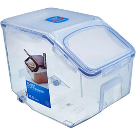 LocknLock Küchen Caddy 12L: Контейнер для зберігання продуктів з кришкою-клапаном | 35 x 23 x 27 см