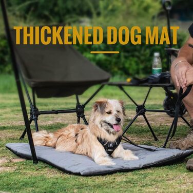 OneTigris Dog Blanket 110cm*68cm, Thickened Velvet Dog Mat Warmer Velvet Dog Bed Cat Bed for Large & Medium Dogs Travel Camping Outdoor, Reversible and Portable Hand Washable