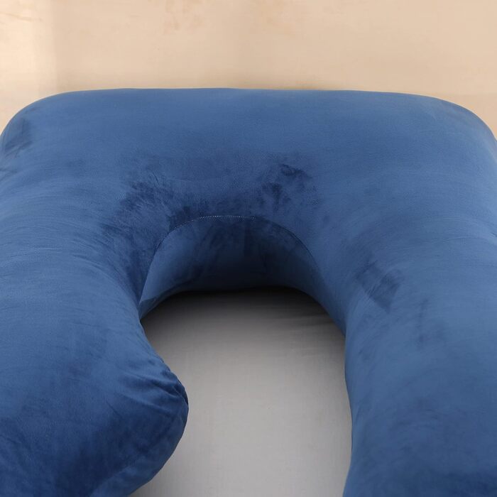 Подушка для вагітних Elover U-подібної форми, 144 см, знімний чохол, зелений велюр