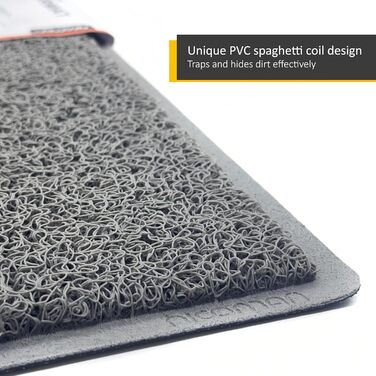 Килимок Nicoman Star з зірковим візерунком (для внутрішнього та зовнішнього використання), сірий, 60x40 см