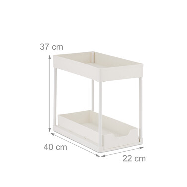 Relaxdays Under Sink Shelf with 2 Tiers