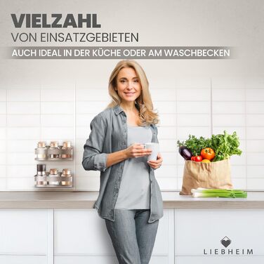 Поличка для душу з нержавіючої сталі S304 - без свердління, монтаж на клейкій стрічці, срібляста, для ванної кімнати