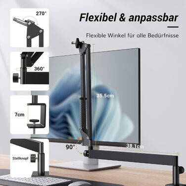 Кріплення для мікрофона TONOR T20LP, низькопрофільний тримач з регулюванням, для геймінгу та подкастингу, чорний, з видимою пружиною