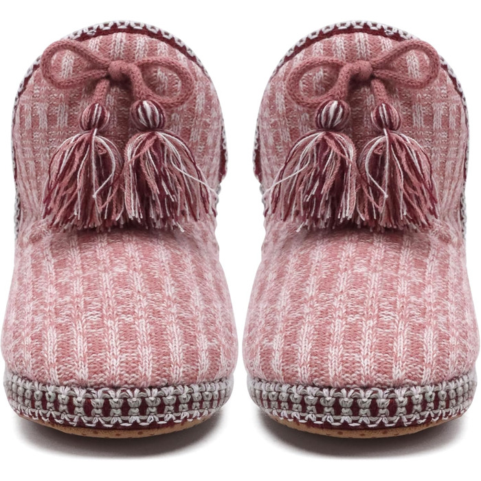 Тапочки халатні жіночі COFACE Lammfell – теплі халатні тапочки з овечої вовни, зимові, плюшеві, з підкладкою, халатні чоботи, комфортні пантофлі 39/40 EU, Dunkerosa