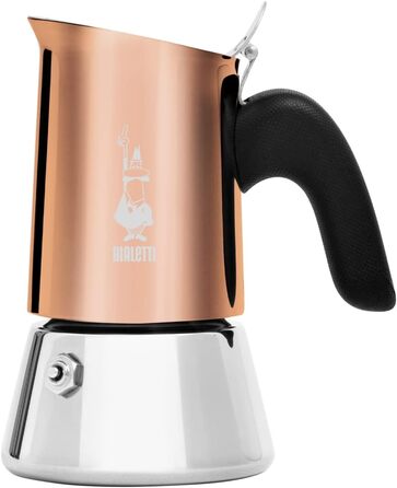 Еспресо-машина Bialetti Venus Induction - італійська якість, нержавіюча сталь, 4 чашки (170 мл), срібляста