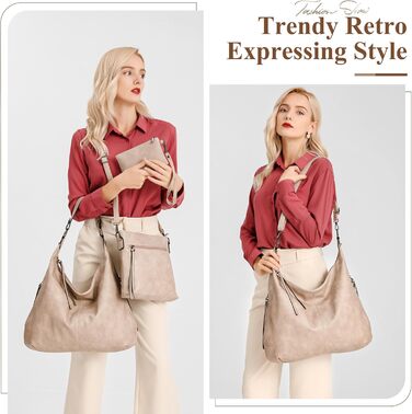 Жіноча сумка-шопер елегантна крос-боді з PU-шкіри (кава/світло-хакі) з кишенею на блискавці