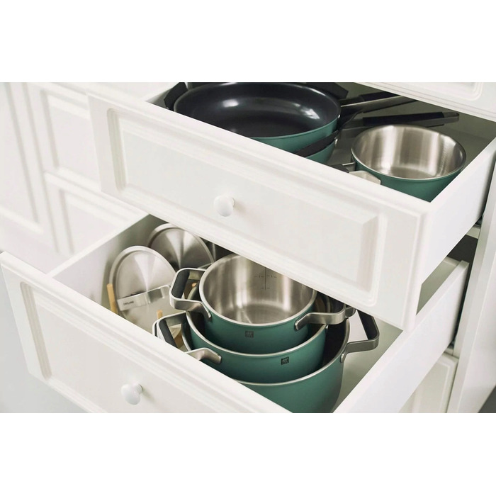 Набір каструль зі сталі нержавіючої Zwilling PURE, 3 предмети, зелений