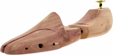 Sneakerprofi Shoe Stretcher made of Cedarwood, Solid Wood for Women and Men with Double Spring. Optimal Fit and Ventilation. 1 Pair (44W / 45L)