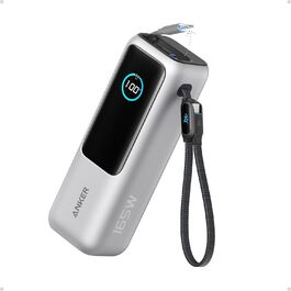 Powerbank Anker 25000mAh 165W з USB-C: зарядка для iPhone, MacBook, Samsung та інших пристроїв (срібний)