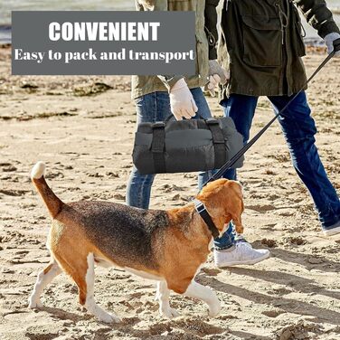 Килимок для собак Norhogo: портативна вологостійка лежанка для подорожей, 90x60 см, сірий