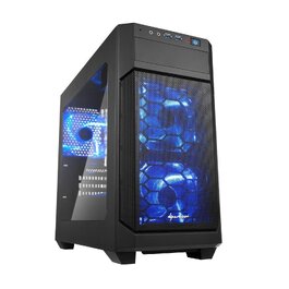 Корпус для ПК Sharkoon V1000 RGB Micro Tower, чорний, Micro-ATX, з бічним вікном