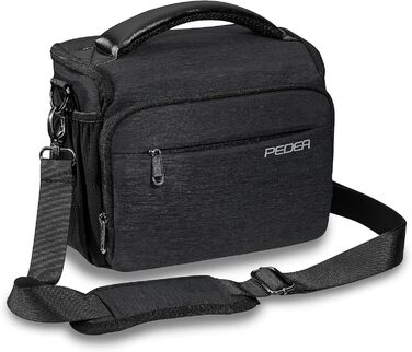 Чохол для камери PEDEA Noble DSLR XL: водонепроникний, з ремінцем та відділеннями для аксесуарів, антрацит