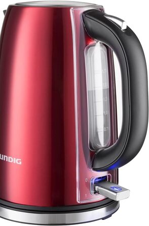 Електричний чайник Grundig WK 8340 з нержавіючої сталі, 1.7 л, прихований нагрівальний елемент, індикатор рівня води, колір Rose Gold