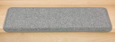 Kettelservice-Metzker Stair Treads/Step Mats Ariston 15-Piece Value Set Rectangular Light Grey 15 Pieces Light Grey Rectangular