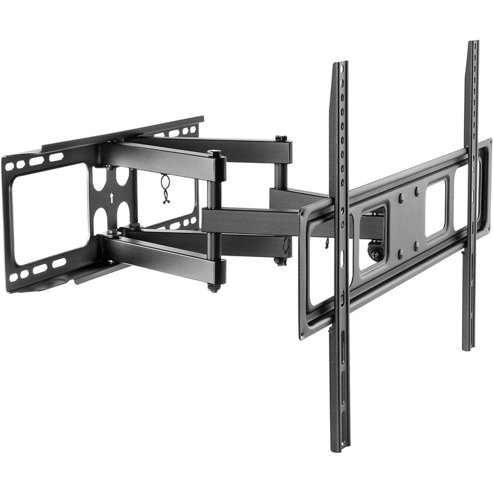 Кріплення для телевізора PureMounts, настінне, універсальне, нахильне та поворотне, VESA 200x200 мм, для телевізорів та моніторів (32-70 дюймів), чорний