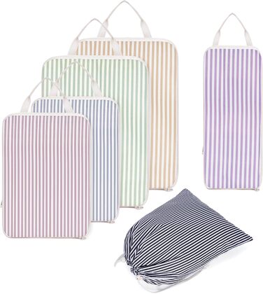 Набір органайзерів для валізи Narwey (6 шт.) - компресійні кубики для подорожей, рюкзаки, валіза, рюкзак, набір для пакування