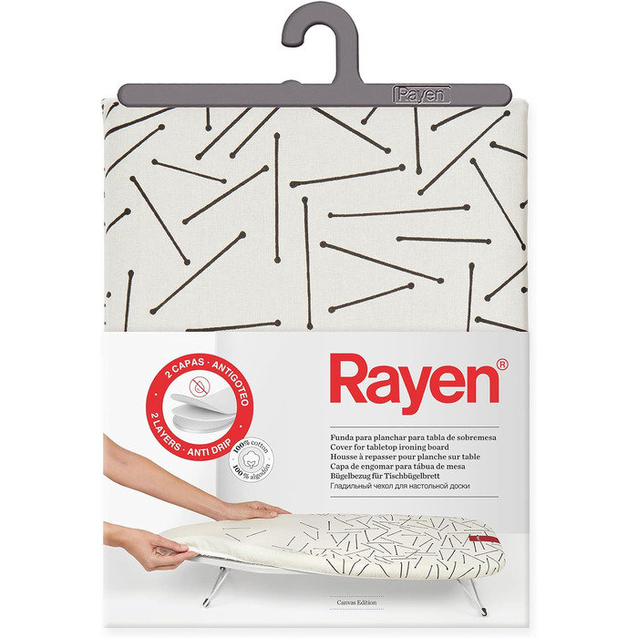 Гнучкий чохол для гладильної дошки Rayen Premium XXL, 150 x 55 см, 4 шари (піна, бавовна, титан)