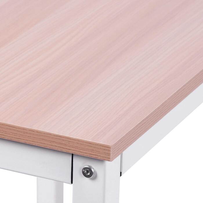 HOMCOM L-Shaped Desk Corner Desk 150x150x76cm Corner Desk Made of MDF in Natural Color for Home Office & Study