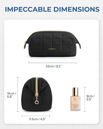 Косметичка BAGSMART для макіяжу та подорожей, чорна