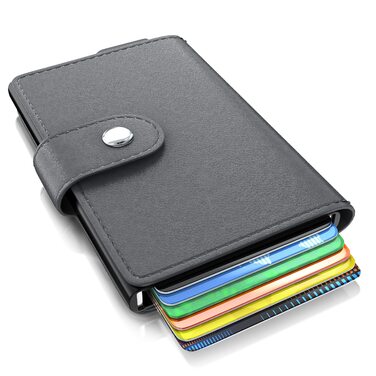 Криза для карт CSL RFID Blocker - захист від NFC/RFID - для 6 карт, компактний, чорний (Тип 2)