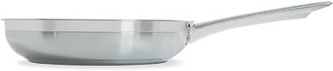 BK Cookware Сковорода Allround з нержавіючої сталі з керамічним антипригарним покриттям (28 см) з кришкою, індукційна, елегантний дизайн, скляна кришка, без PFAS, придатна для миття в посудомийній машині, 28 см