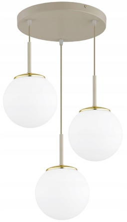Підвісна люстра Elko-Lighting Milo Ecru — 3 точки освітлення, цоколь E27