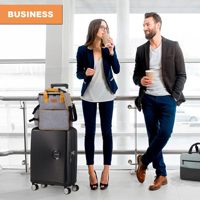 Сумка для собак Ownpets: дорожня сумка з набором аксесуарів (2 контейнери для корму, 2 миски, ремінь) сірого кольору