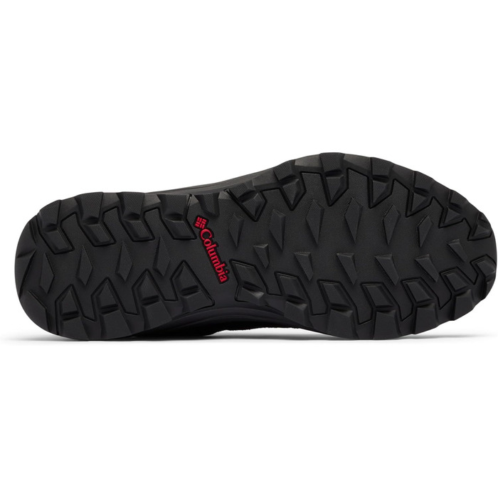 Чоловічі трекінгові черевики Columbia Redmond Iv Low Waterproof Mid Rise, чорний/червоний