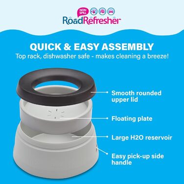 Поїлка для собак Road Refresher - дорожня поїлка для тварин, сіра