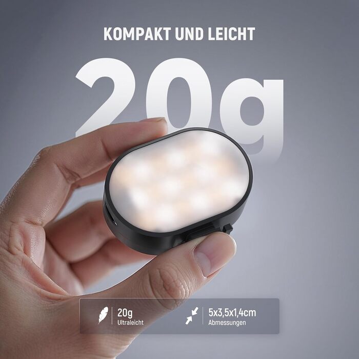 NEEWER RGB LED панель для відеозйомки, 8W, 2700K–7500K, портативна, з регулюванням кольору, CRI 97, 4000mAh, металева, для DSLR, стрімінгу, відеозйомки