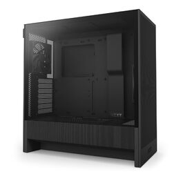 Корпус ПК NZXT H5 Flow Black - компактний ATX Mid-Tower для ігор з високою вентиляцією, 2 x 120mm вентилятори, підтримка радіаторів 360mm та 240mm, система кабельного менеджменту, скляна панель, 2024