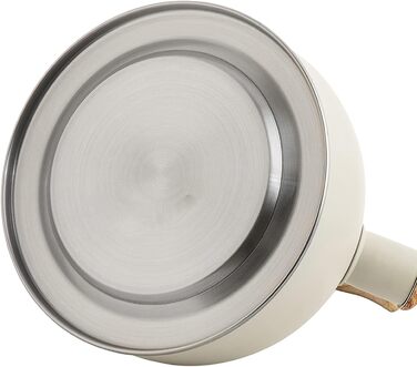 Чайник-заварник з металофоном та ергономічною ручкою, нержавіюча сталь, для всіх плит (газових, індукційних, дров'яних), колір бежевий