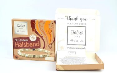 Обійний нашийник EM-Keramik для собак та котів - виготовлення на замовлення, оригінальна стрічка EM-Band US-Paracord (51-60 см, Полуниця)