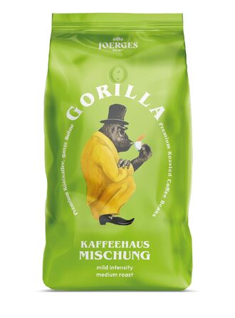 Кава в зернах Joerges GORILLA Super Bar Crema, темне обсмаження (шоколад, горіхи), 1 кг