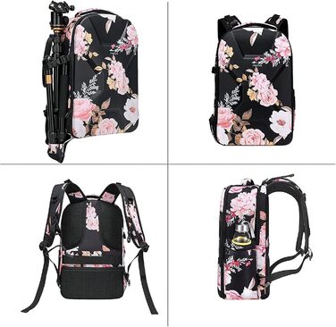 Рюкзак для камери MOSISO: DSLR, SLR, беззеркальні фотоапарати, дрони DJI Mavic, ноутбук, водонепроникний, з тримачем для штатива, чорний