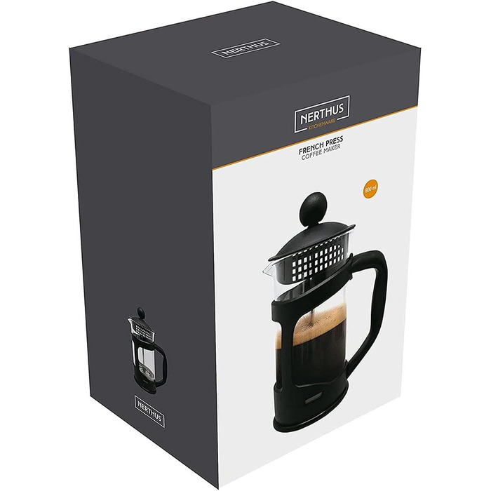 Кавоварка French Press NERTHUS FIH 319, 350 мл, чорна